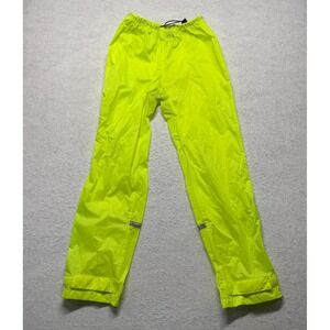 Vintage Performance‎ Cycling Nylon Ripstop Rain Pants Yellow Men's Size Medium